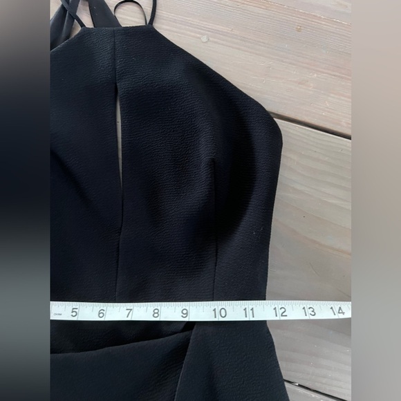 NICHOLAS Black Halter midi open back Sheath cocktail dress size 0 - Picture 8 of 11